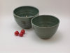 Thumbnail: Dinner Bowl; 
          Color: Green, Blue, Oatmeal, Rust;
          Size: 5.5&rdquo; x 5.5&rdquo; x 3.25&rdquo; 
          $20.00 each.