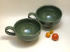 Thumbnail: Small Soup Cup; 
          Color: Green, Blue; 
          Size: 5&rdquo; x 5&rdquo; x 2.75&rdquo; 
          $20.00 each.